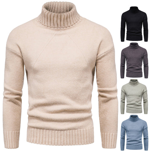 Ladies high-quality turtleneck sweater with luxurious knitted pattern Amarae
