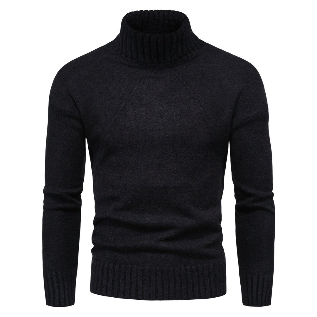 Ladies high-quality turtleneck sweater with luxurious knitted pattern Lune London
