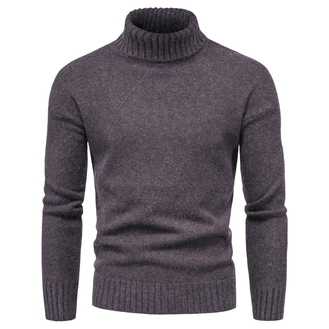 Ladies high-quality turtleneck sweater with luxurious knitted pattern Lune London