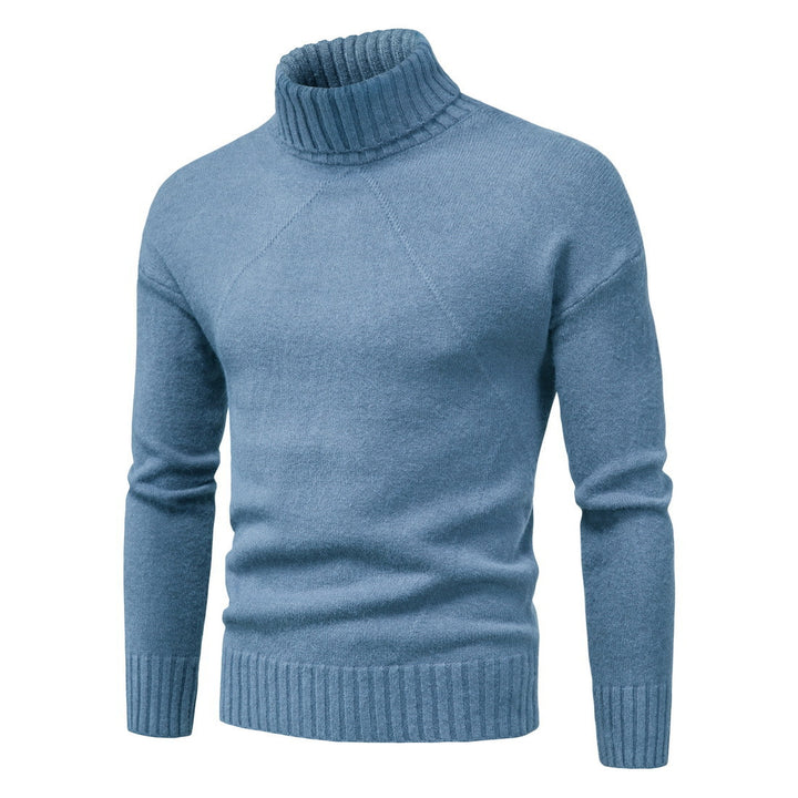 Ladies high-quality turtleneck sweater with luxurious knitted pattern Lune London