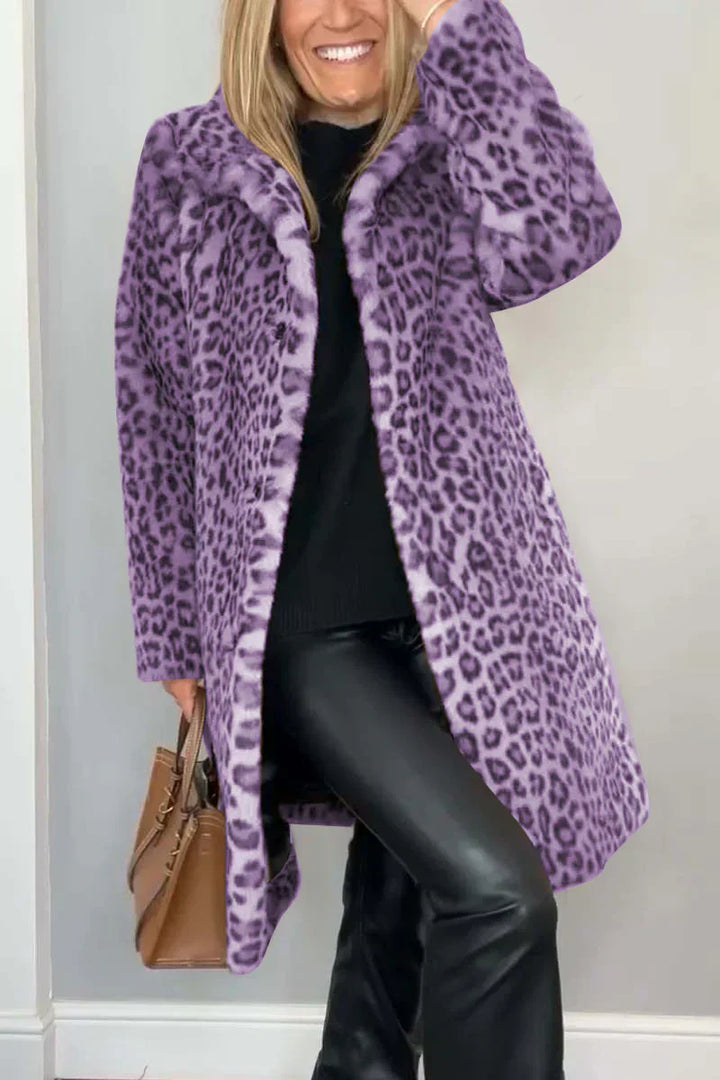 Lune London | Women Winter Coat with Animal Print