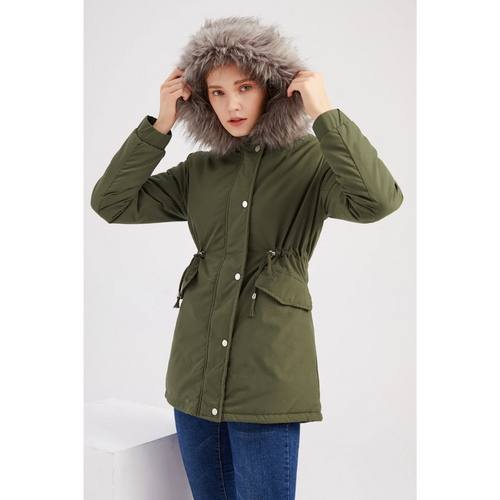 Amarae | Winter Parka Jacket with Buttons Down