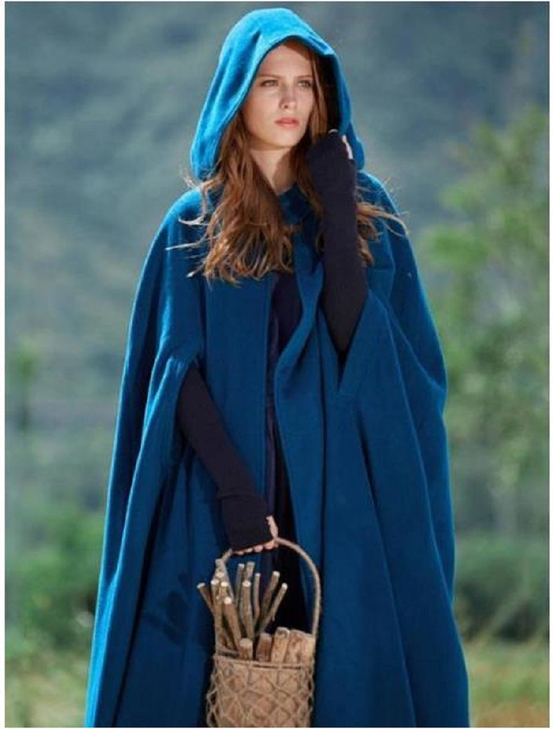 Ladies modern coat cut with hood Lune London