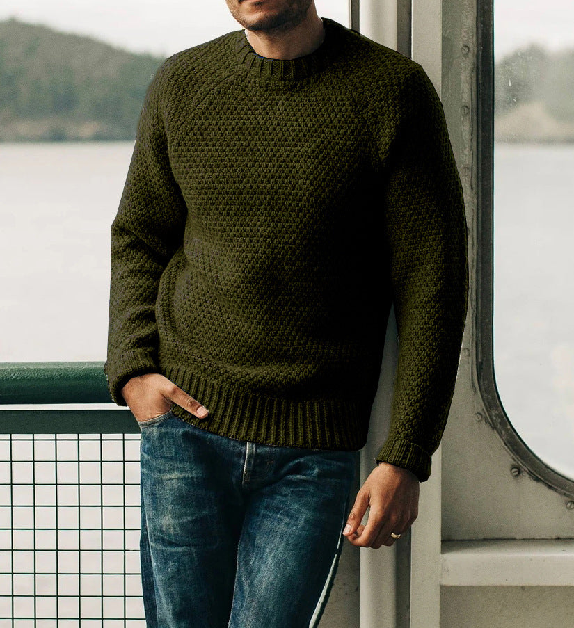 Men's knitted sweater with a timeless structured design Lune London