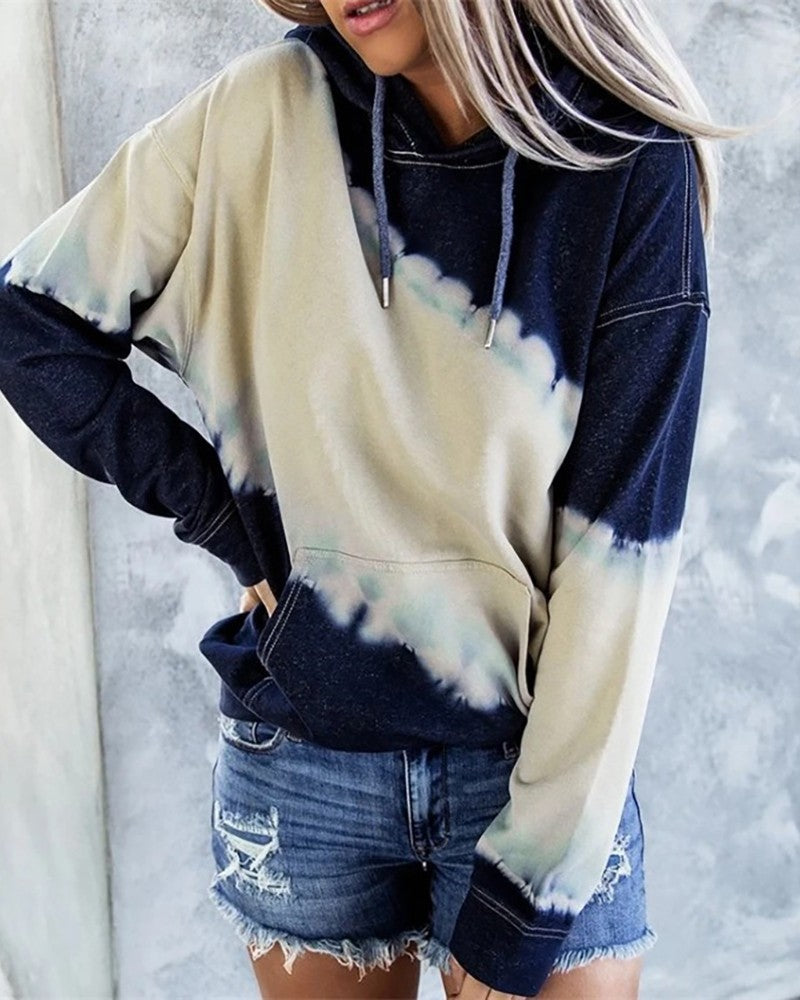Casual women’s hoodie with a unique Ombre design Lune London