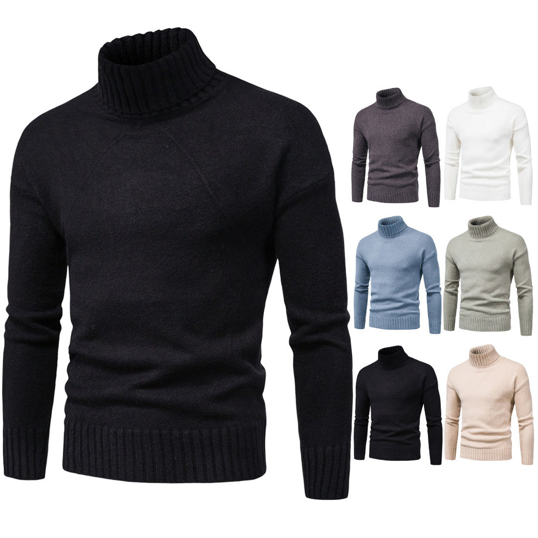 Ladies high-quality turtleneck sweater with luxurious knitted pattern Lune London