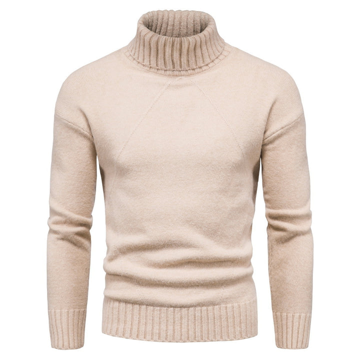 Ladies high-quality turtleneck sweater with luxurious knitted pattern Lune London
