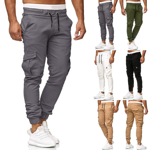 Men's cargo joggers with functional side pockets and an elastic waistband Amarae