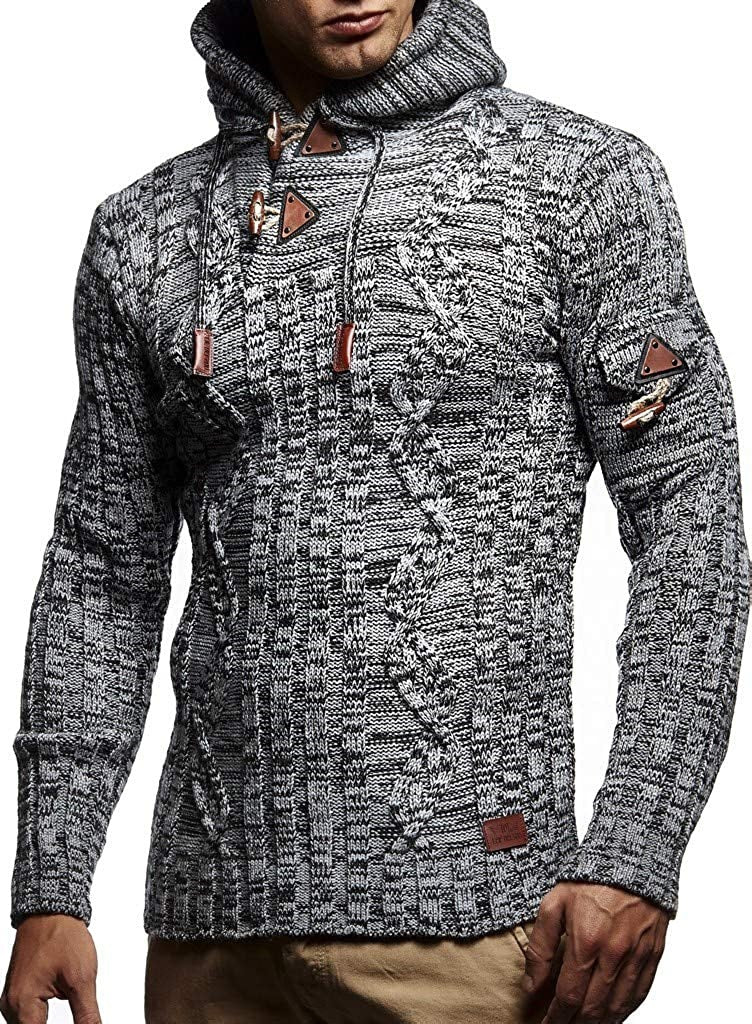 Men's knit hoodie with a high-quality structure Lune London
