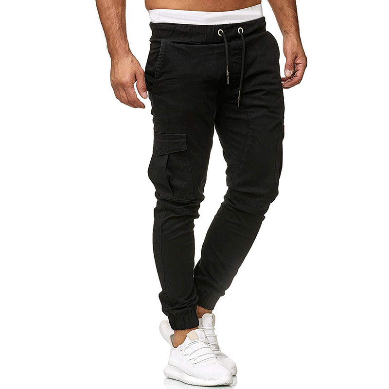 Men's cargo joggers with functional side pockets and an elastic waistband Lune London
