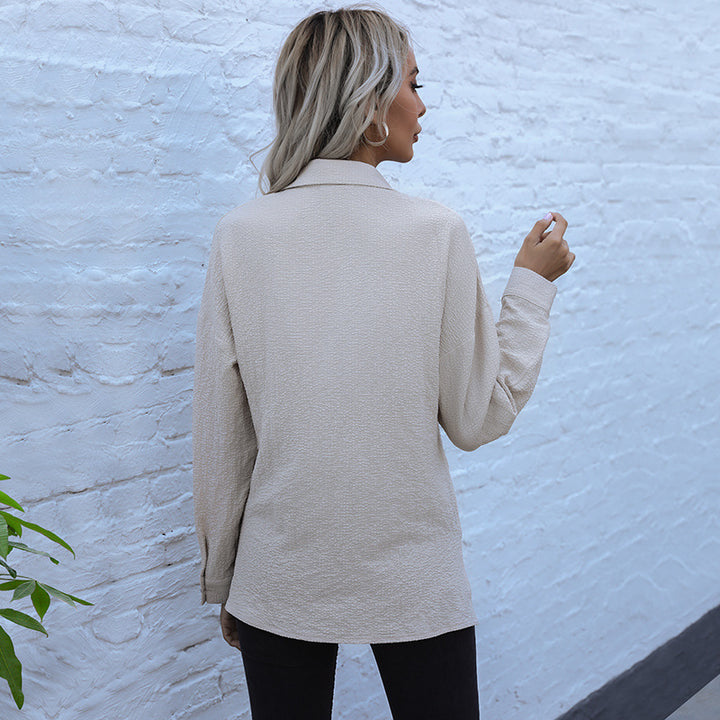 Casual blouse for women with front button design and bow closure Lune London
