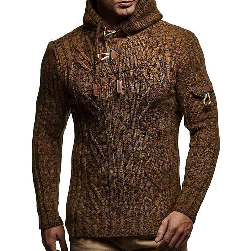 Men's knit hoodie with a high-quality structure Lune London