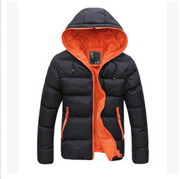 Lightweight quilted jacket for men with hood and side zip pockets Lune London