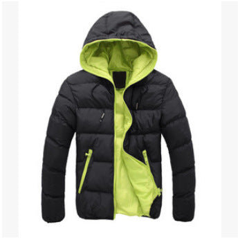Lightweight quilted jacket for men with hood and side zip pockets Amarae