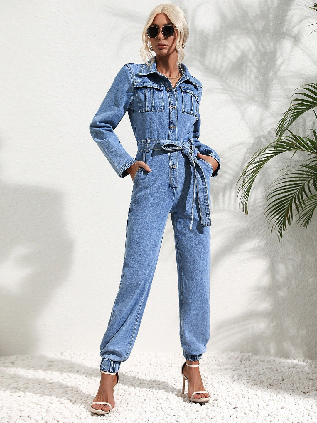 Lune London | Trendy jeans set with flap pockets