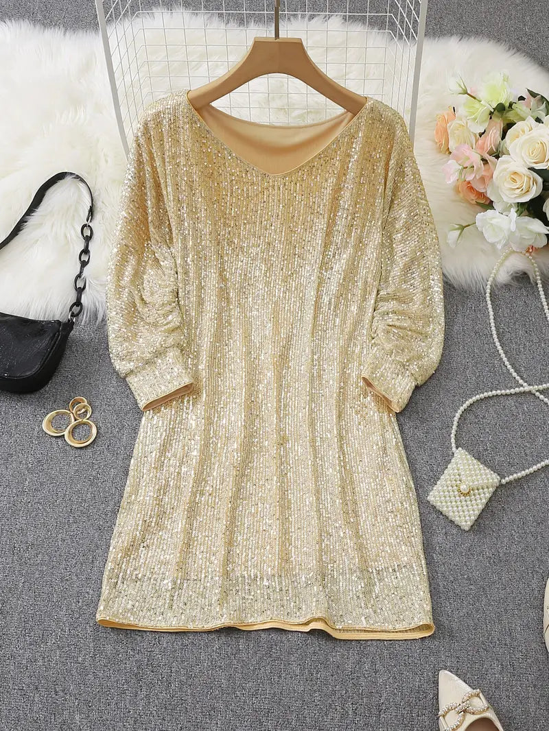 Lune London | Party Sequin Dress with Contrast