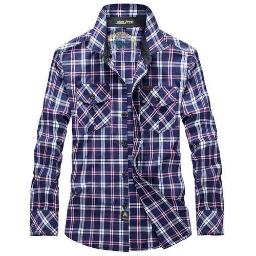 Men's plaid shirt with two chest pockets Amarae
