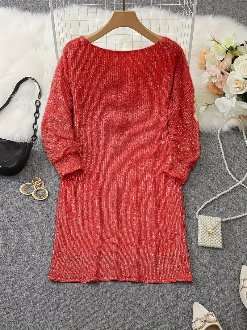 Lune London | Party Sequin Dress with Contrast