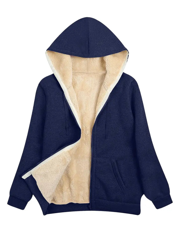 Lune London | Warm and Soft Hoodie Jacket for Women Perfect for Winter