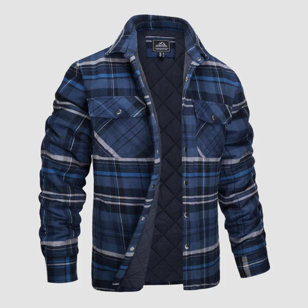 Amarae | Men's checked flannel shirts with warm lining