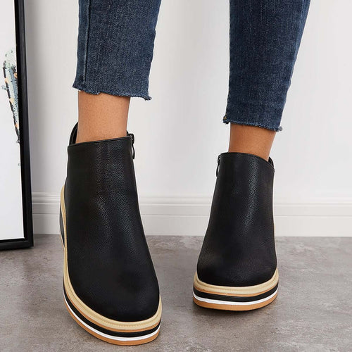 Amarae | Ankle Boot with Side Zipper