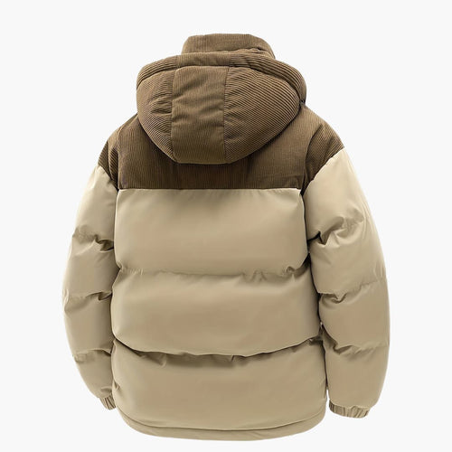 Amarae | Casual Hooded Jacket with Puffer and Color Block Design