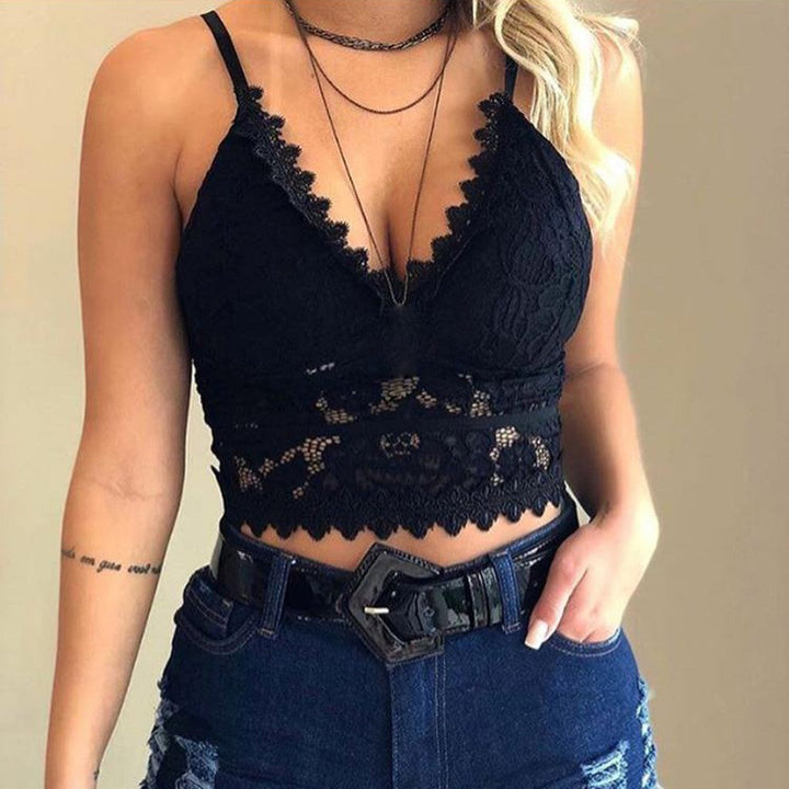 Lune London | Floral Lace V-Neck Cami