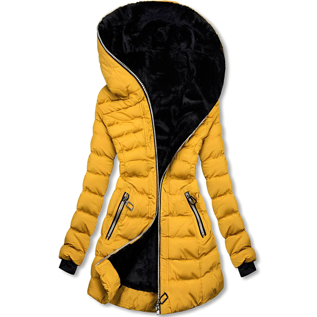 Amarae | Modern Winter Jacket with Hood for Women