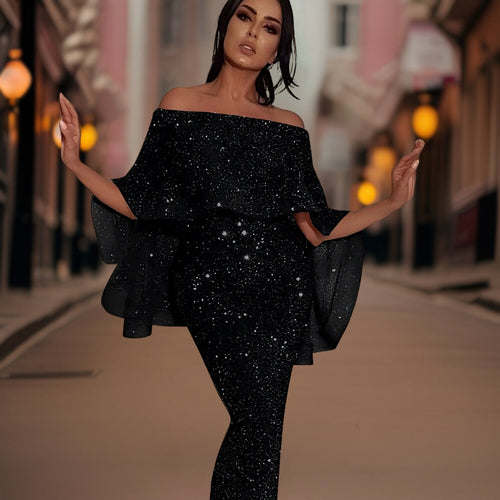 Amarae | Off-Shoulder-Dress with Ruffles