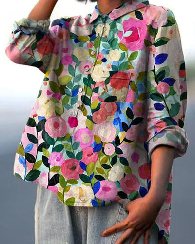 Amarae | Vintage-Flower Blouse