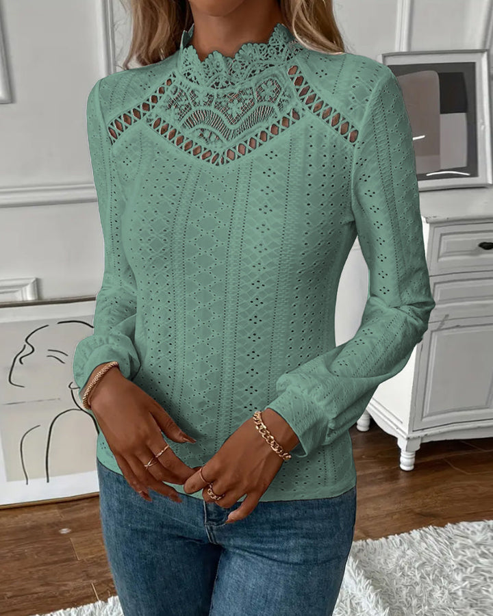 Lune London | Lace Round Neck Long Sleeve