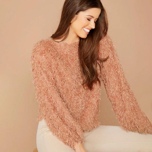 Amarae | Plush round neck sweater