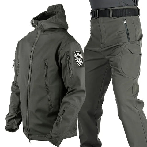 Men's Multifunctional Jacket with Fleece Lining and Zipper Amarae