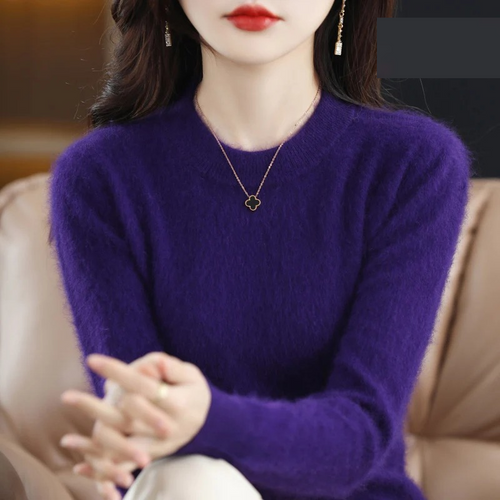 Chic Und Stil | Cashmere Pullover Women Luxurious Round Neck Soft & Fashionable