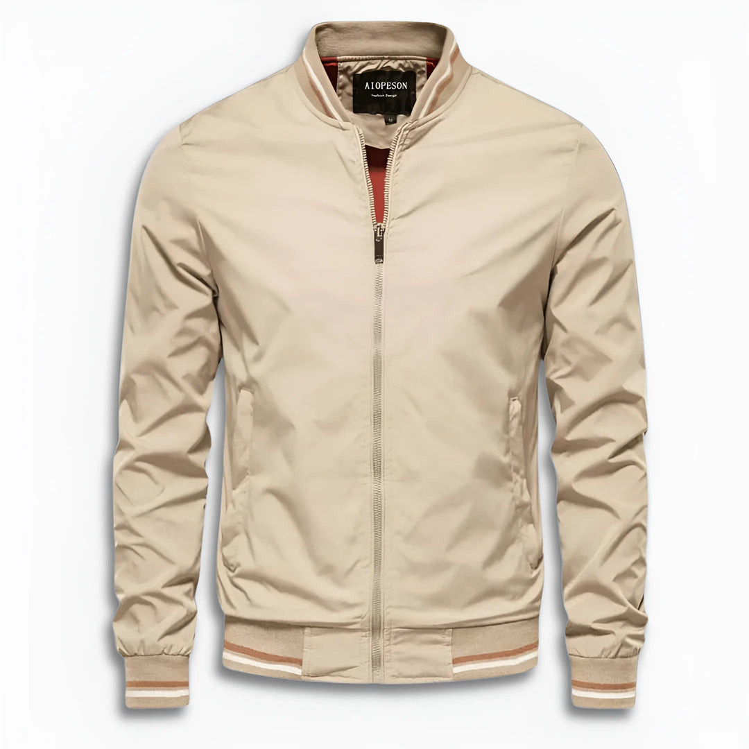 Men's Casual Transition Jacket with Water-Repellent Surface & Stand-Up Collar Lune London