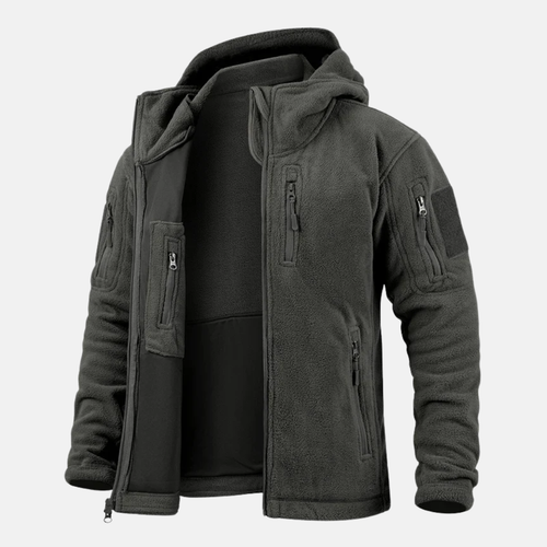 Amarae | Tactical Fleece Jacket - Casual Regular Fit Hip-Length Jacket