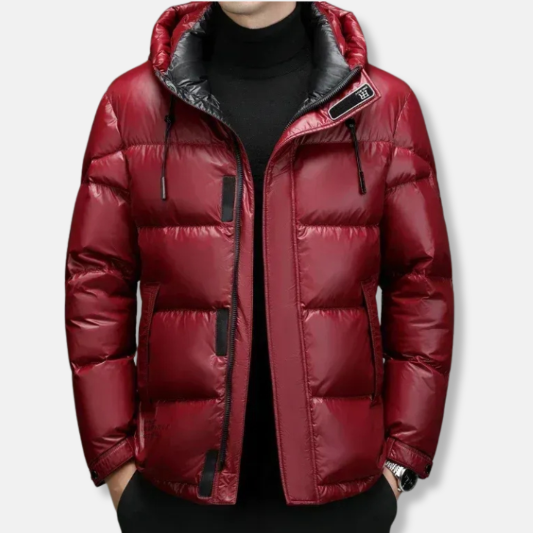 Lune London | Down jacket - Regular fit - Hood with drawstring - Water-repellent - Zipper and buttons