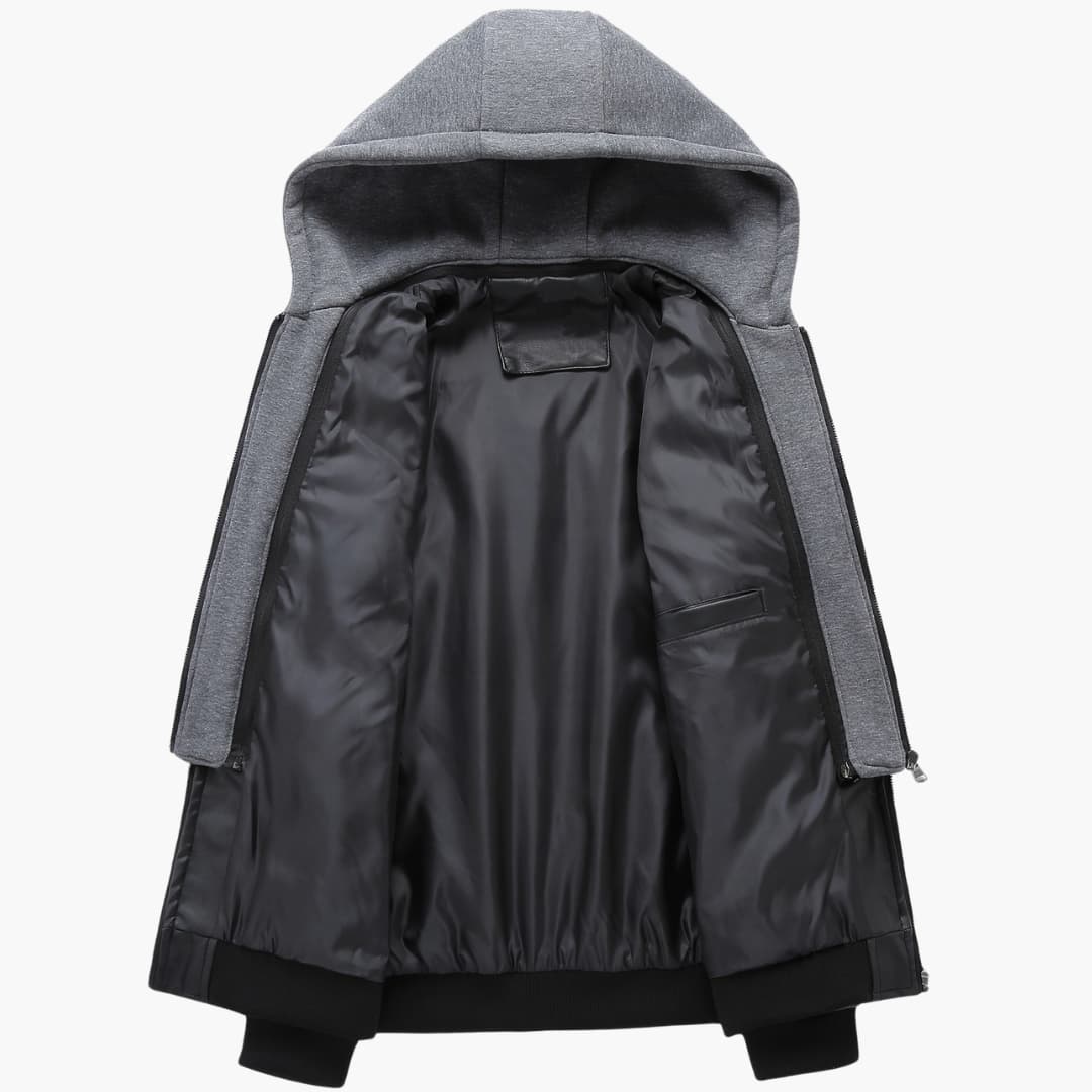 Lune London | Stylish Bomber Jacket with Hood for Men