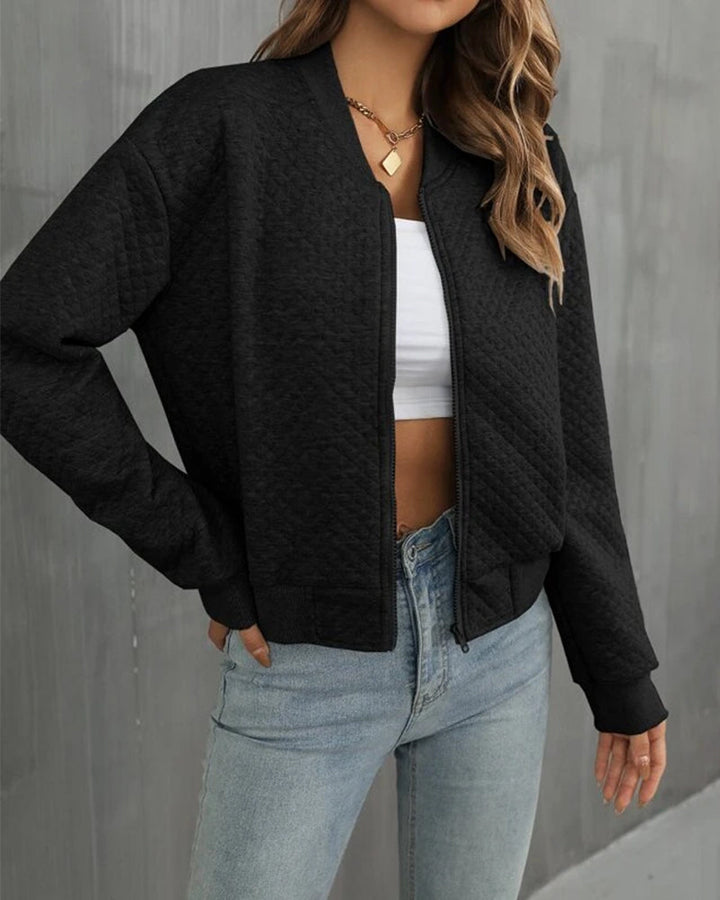 Lune London | Trendy Quilted Bomber Jacket for Women