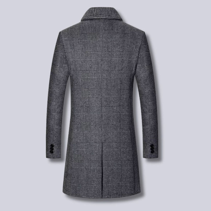 Amarae | Checked Wool Trench Coat