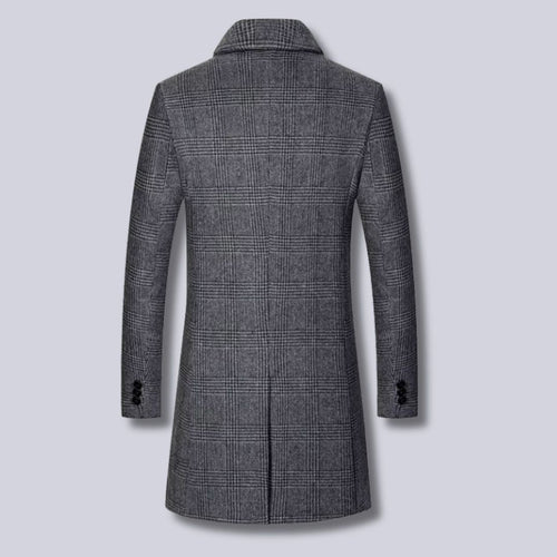 Amarae | Checked Wool Trench Coat