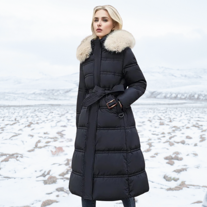 Lune London | Winter Long Dress for Women with Tailored Fit and Long Sleeves Ideal for The Cold Season