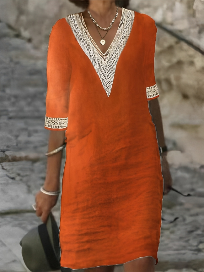 Lune London | Chic Cotton-Linen Dress for Women