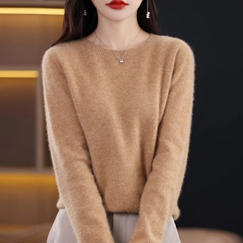Amarae | Women's Sweater - Cashmere Round Neck Soft Luxury Warm Sweater