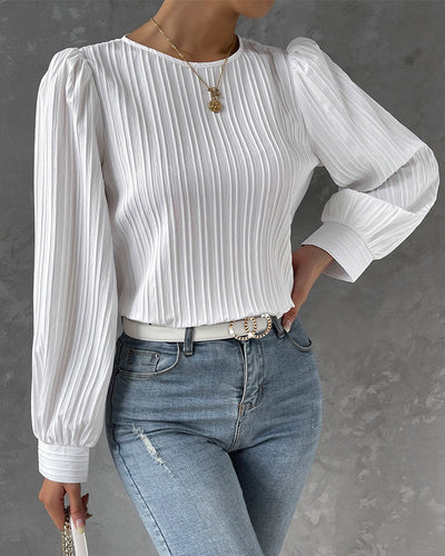 Amarae | Elegant Shirt with Round Neckline