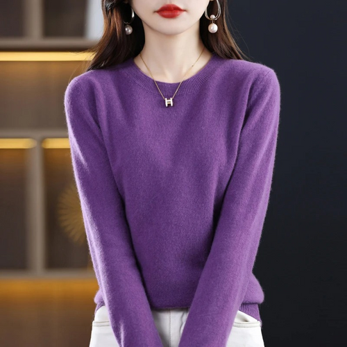 Amarae | Women's Cashmere Sweater Classic Round Neck Soft Stylish