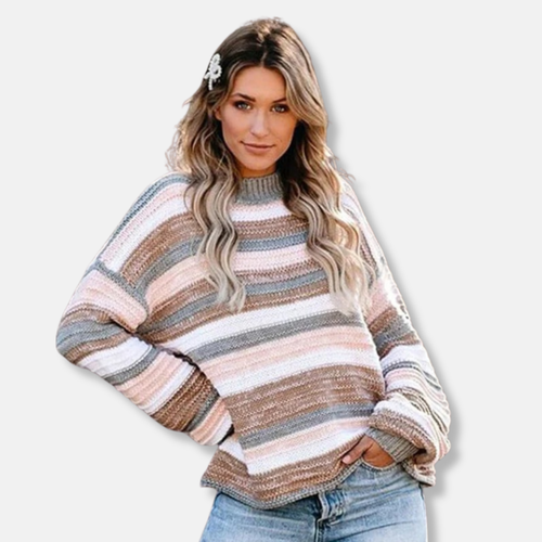 Amarae | Knit sweater - Soft knit - Oversize fit - Round neckline - Long sleeves