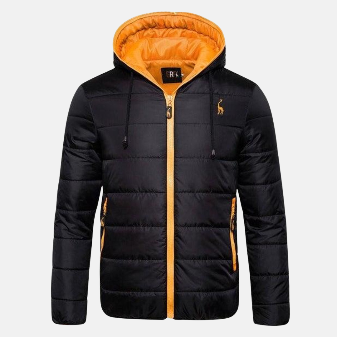 Amarae | Down jacket - regular fit - hood with drawstring - water-repellent - zipper closure