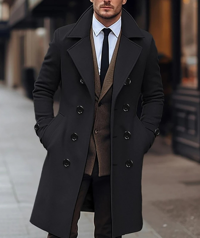 Amarae | Elegant Men's Double-Breasted Coat