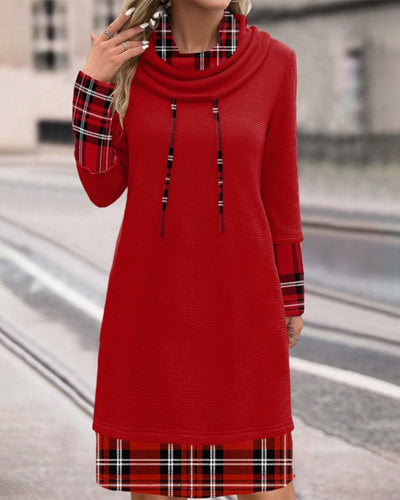 Amarae | Classic Look Checked Long Sleeve Dress